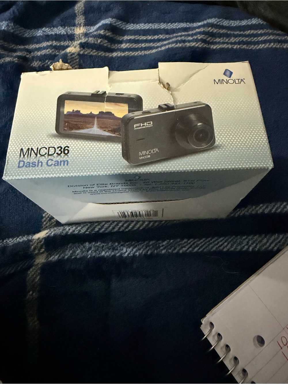 Minolta MNCD36 Black Dash Camera - FHD On-Dash Recorder